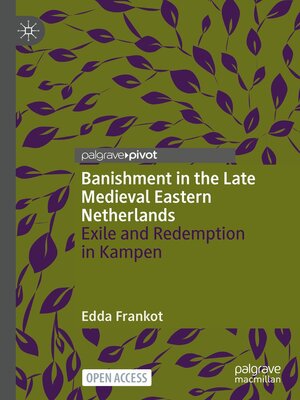 cover image of Banishment in the Late Medieval Eastern Netherlands